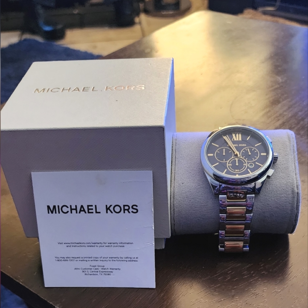 MICHAEL KORS Two Tone Chronograph Watch MK710